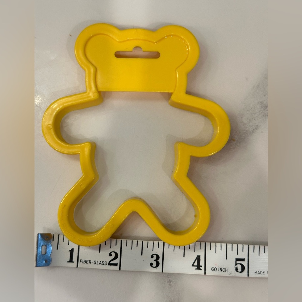 Yellow Bear-Shaped Cookie Cutter, Wilton
